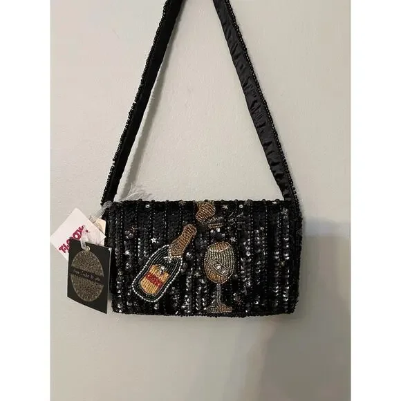 New Release From India to You Celebration New Year Champagne Beaded Bag Viral - Picture 2 of 6